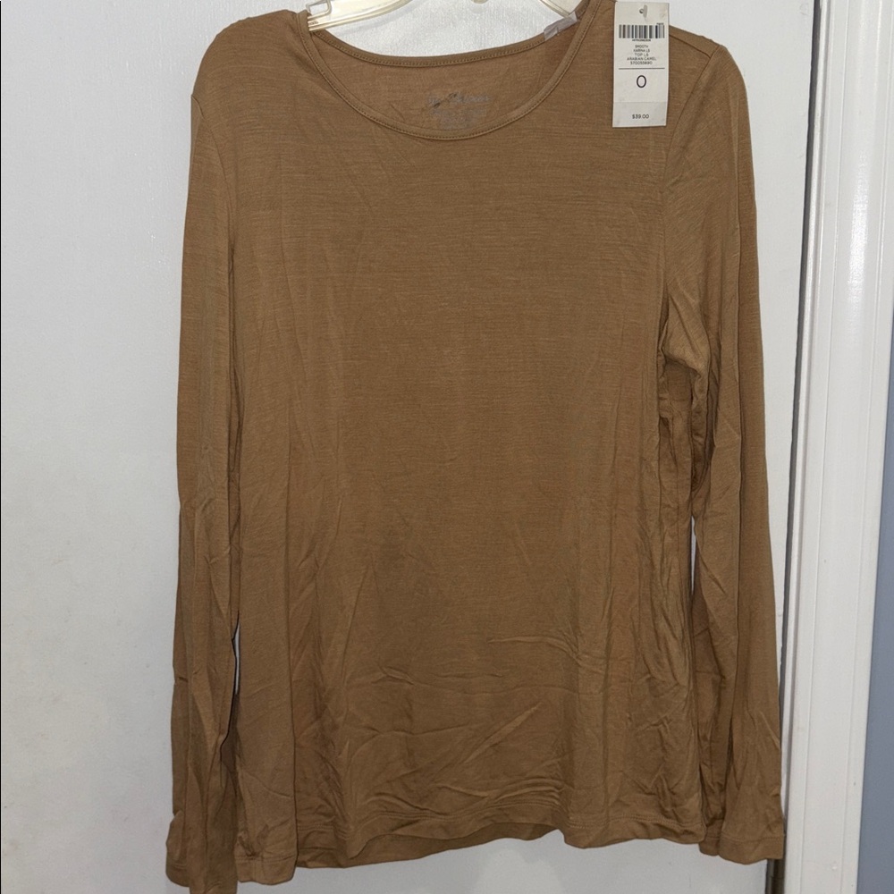 Chico's Tan Long Sleeve Top